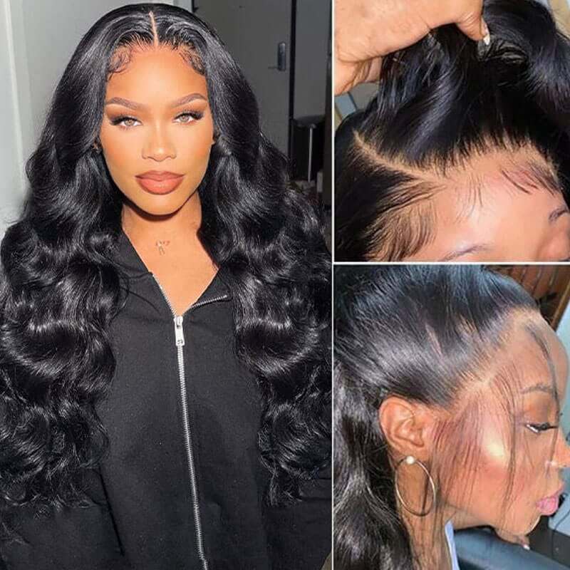 4x6 Lace Closure Natural Color Human Hair Wig