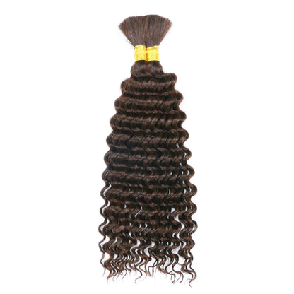 Human Braiding Hair Deep Wave Bulk Human Hair 100g No Weft Human Hair Bundles Micro Human Braiding Hair for Boho Braids
