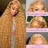 34-38 Inch Honey Blonde Human Hair Wig Lace Front Wig
