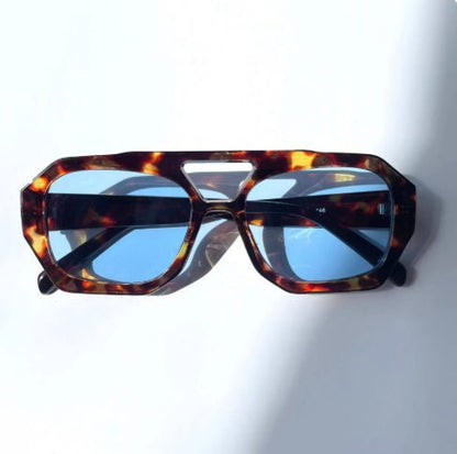 Ins Big Frame Leopard Sunglasses - Tucan Trading