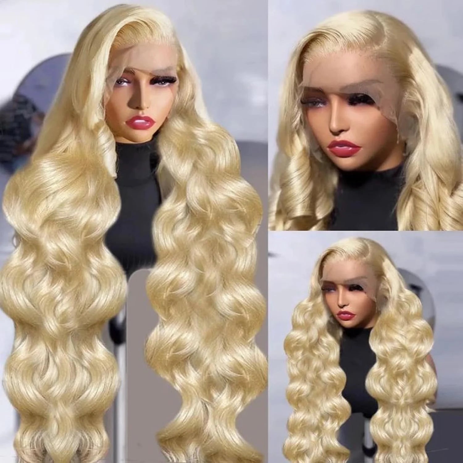 613 Honey Blonde 13x6 Lace Fron Human Hair Wig