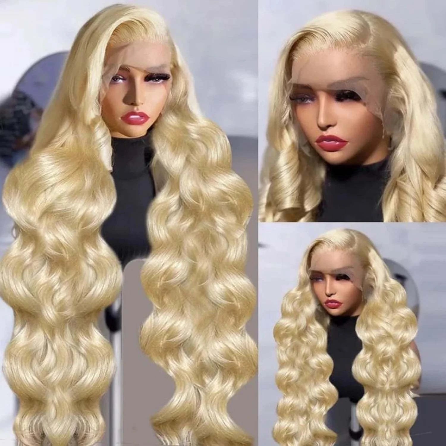 613 Honey Blonde 13x6 Lace Fron Human Hair Wig