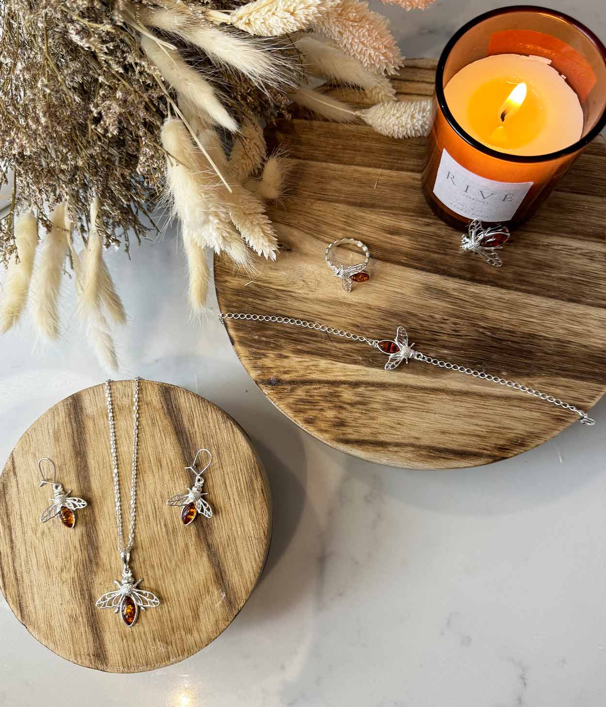 Amber Bee Ring - Tucan Trading