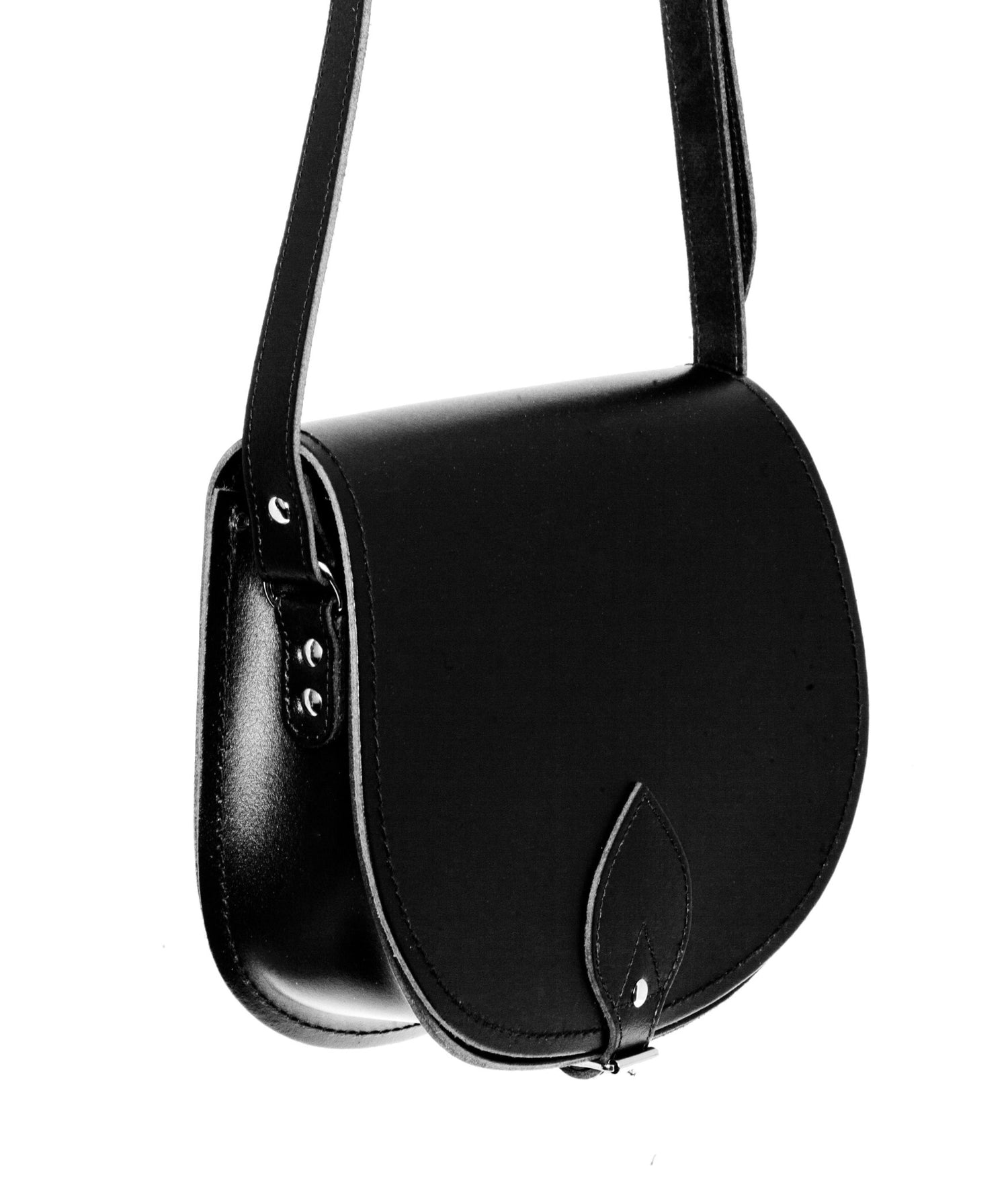 Handmade Leather Saddle Bag - Black - Tucan Trading