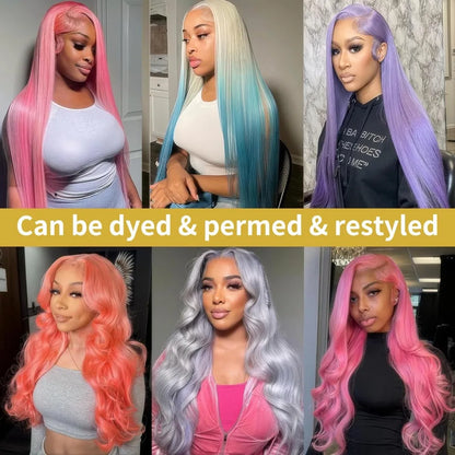 30 40 Inch 613 Blonde Lace Front Bone Straight Human Hair Wigs 13x4 13x6 HD Lace Frontal Wig Pre Plucked 200 Density
