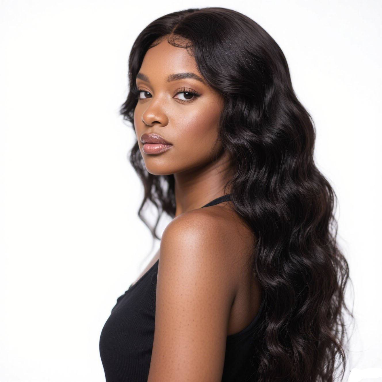 4x6 Lace Closure Natural Color Human Hair Wig