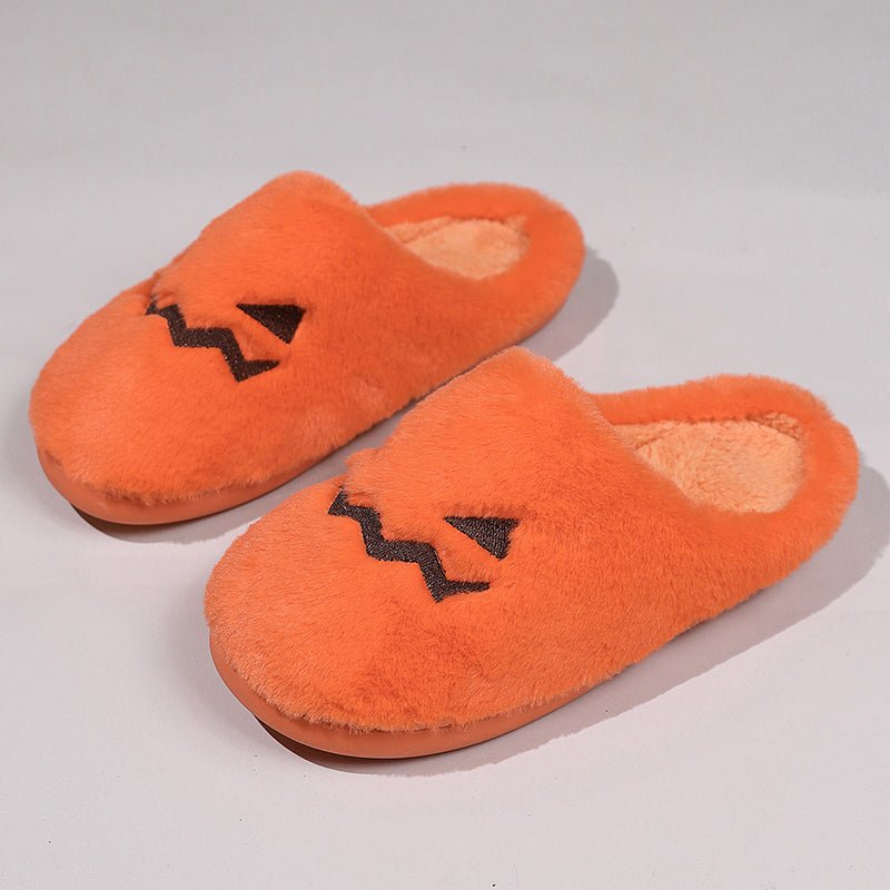 Cute Halloween Pumpkin Bedroom Slippers - Tucan Trading