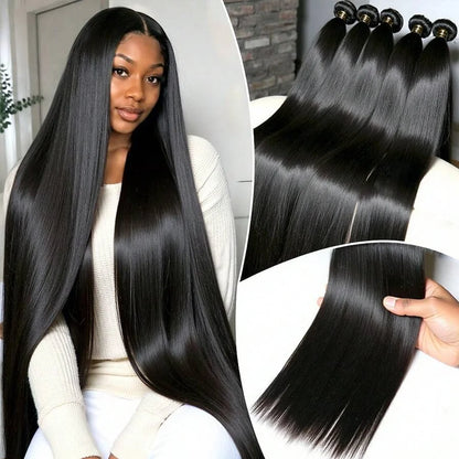 Silky Straight Human Hair Remy Brazilian