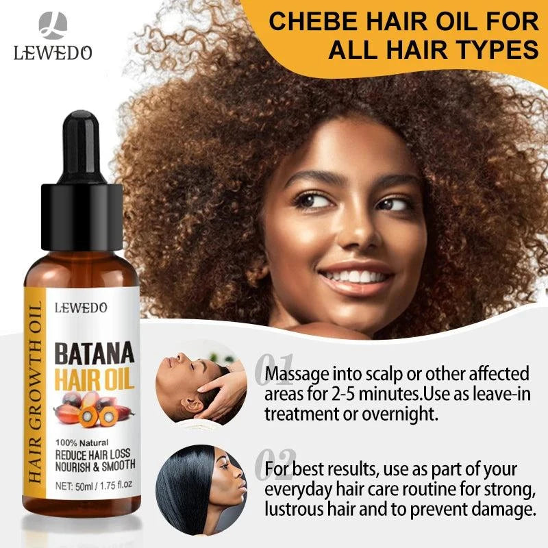 Lewedo Naturals Batana Oil Fast Hair Growth Oil for Men Women