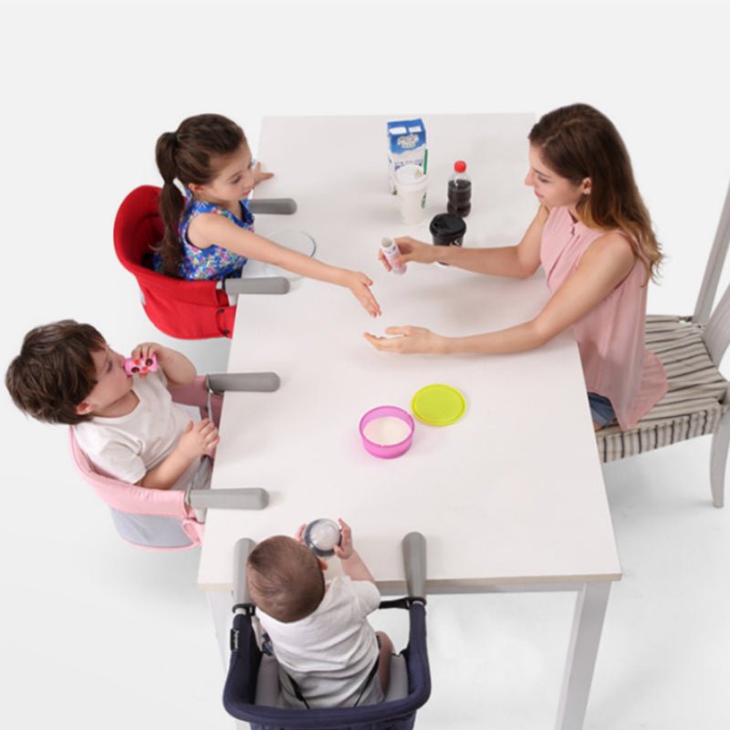 Portable Foldable Baby Highchair Safety Belt Infant Feeding Chair Booster Seat Harness Dinner Lunch Washable Hook - on Chair - Tucan Trading