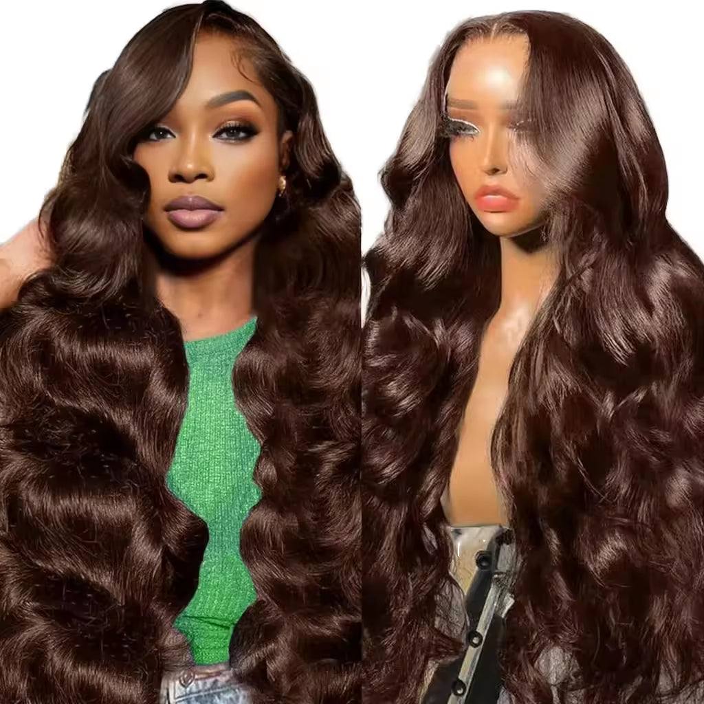 13x4 High-Definition Brown Lace Front Wig