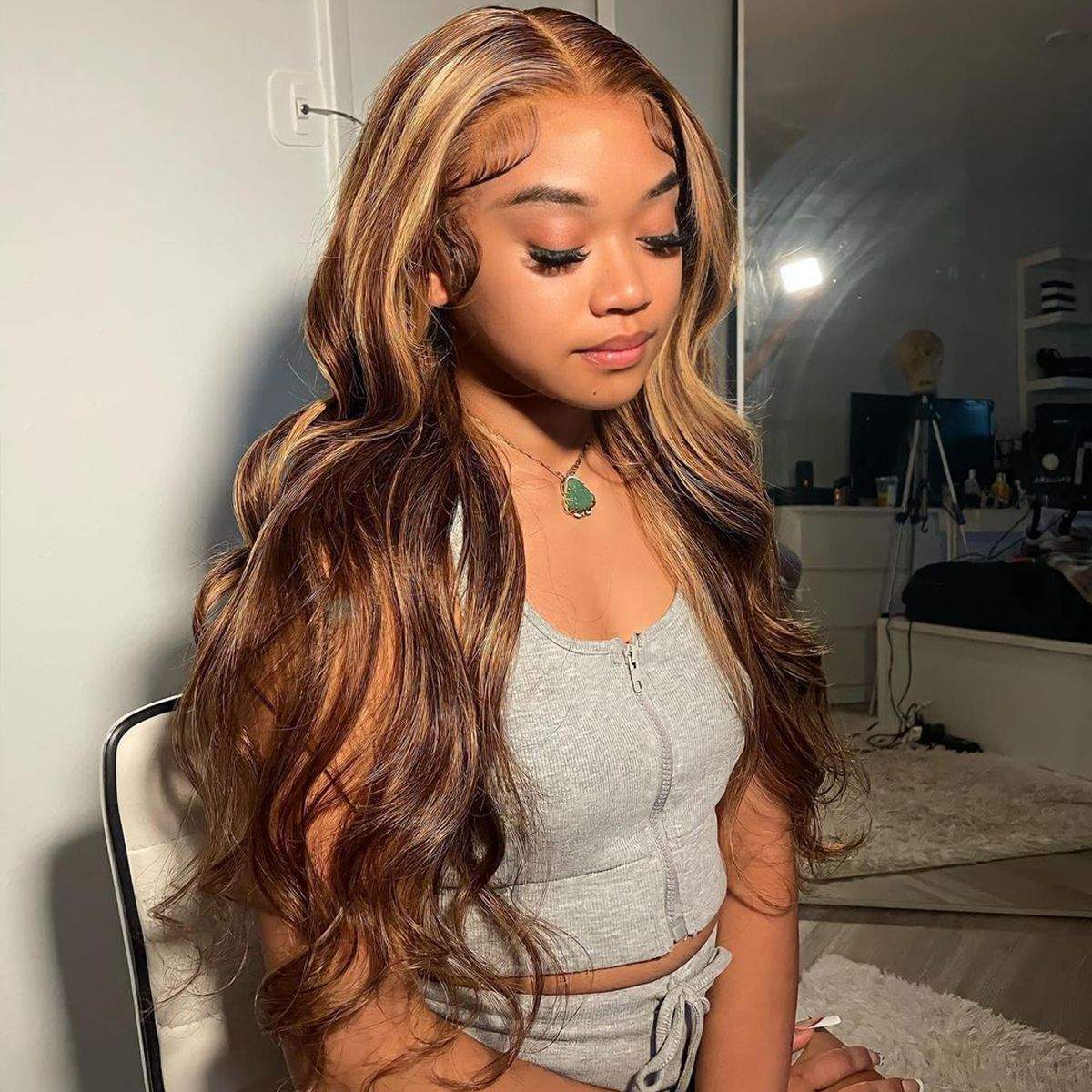 Human Hair Wig P427 Body Wave Density