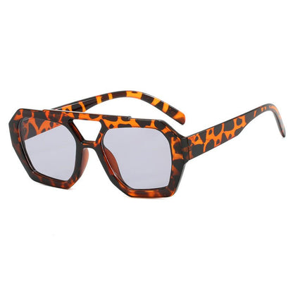Ins Big Frame Leopard Sunglasses - Tucan Trading
