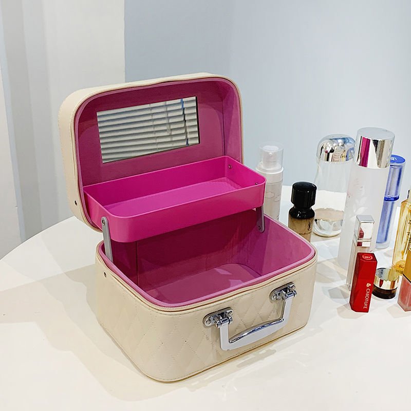 Portable Cosmetic Bag With Mirror - Tucan Trading