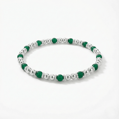 Handmade Green Agate Gemstone Jewellery Set - Tucan Trading