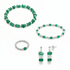 Handmade Green Agate Gemstone Jewellery Set - Tucan Trading