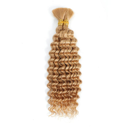 Human Braiding Hair Deep Wave Bulk Human Hair 100g No Weft Human Hair Bundles Micro Human Braiding Hair for Boho Braids